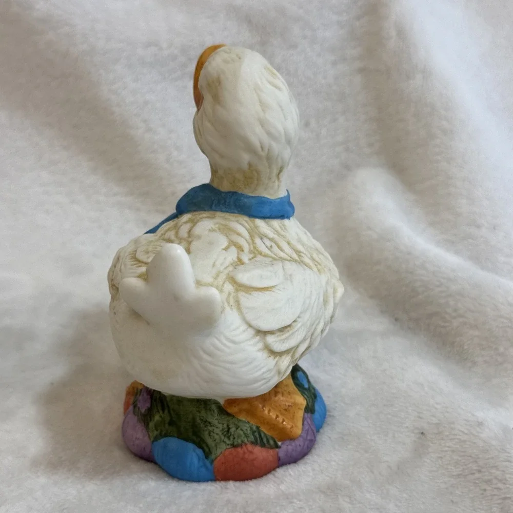 Vintage Pair‎ Ceramic Duck Figurines Spring Pastel Decor Display Collectible